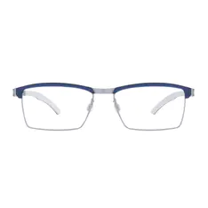 Browline Blue/Silver Eyeglasses