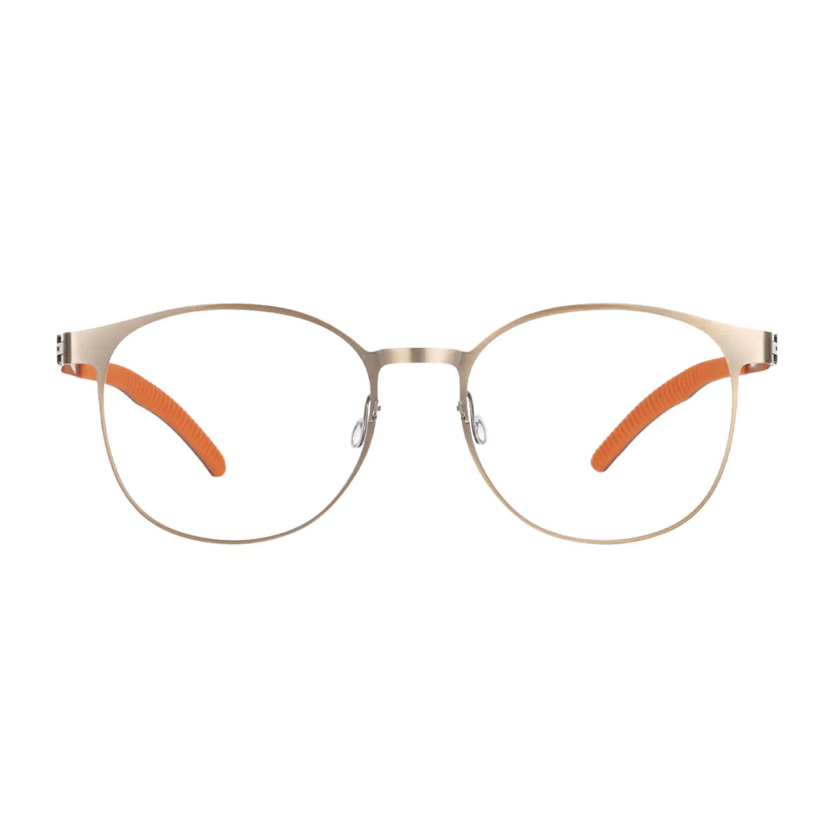 Round Gold Eyeglasses
