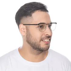 Round Black Eyeglasses