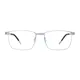 Rectangle Silver Eyeglasses
