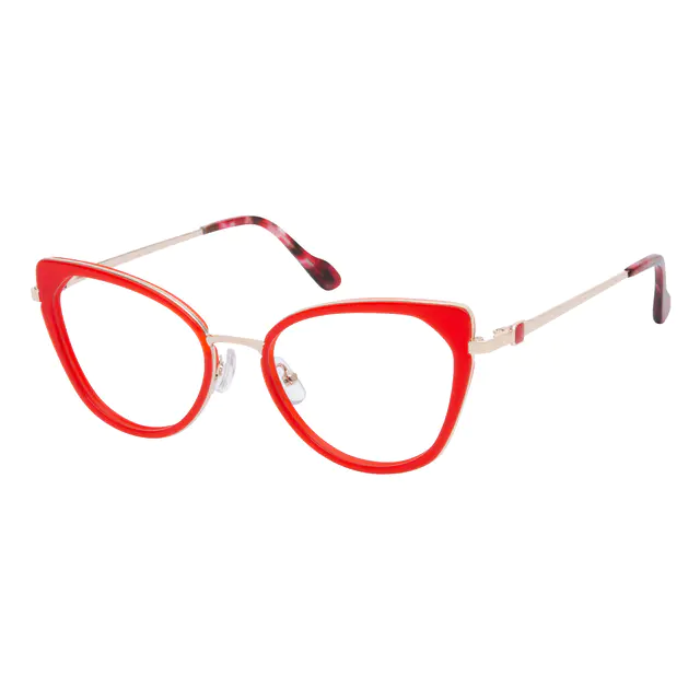 Cat-eye Red Eyeglasses