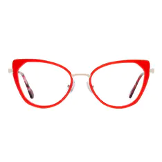 Cat-eye Red Eyeglasses