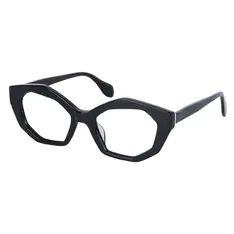 Geometric Black Eyeglasses