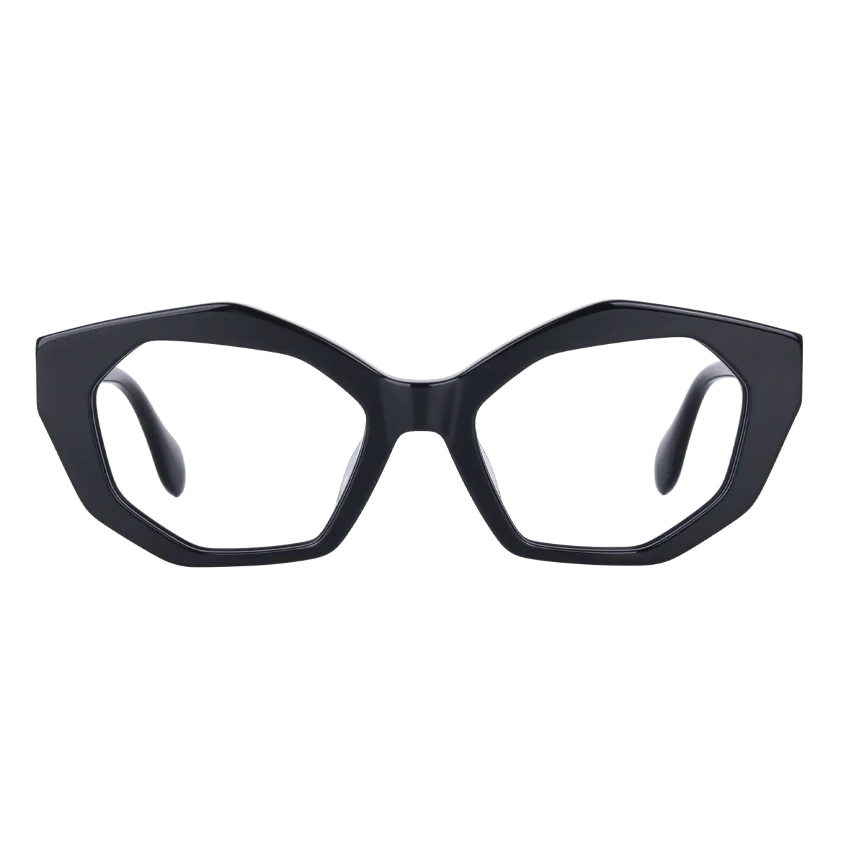 Geometric Black Eyeglasses