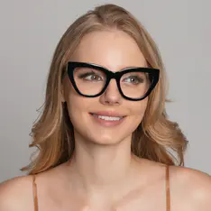 Cat-eye Black Eyeglasses