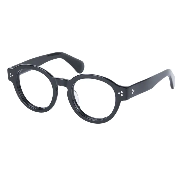 Round Black Eyeglasses