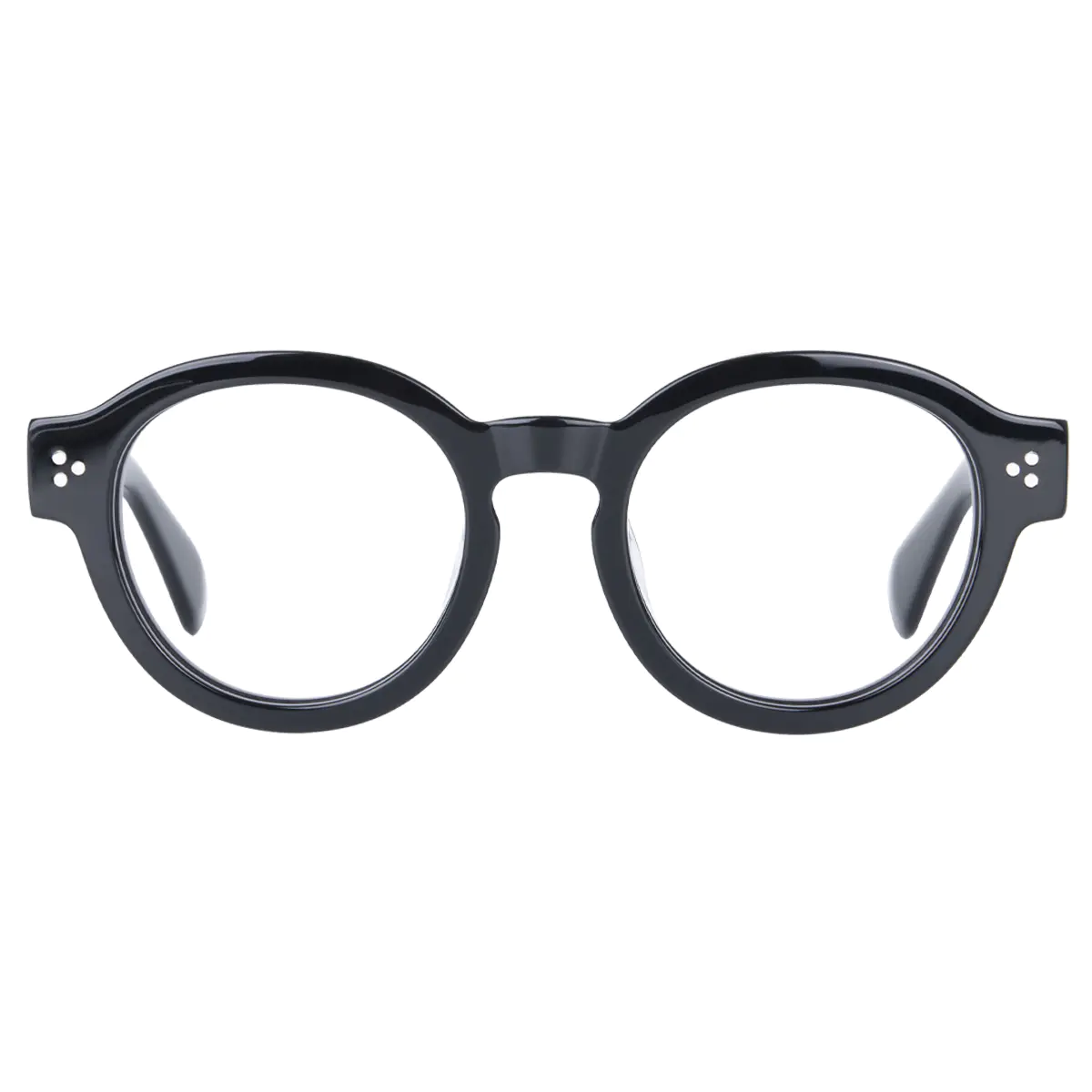 Round Black Eyeglasses