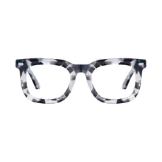 Square Ivory Tortoiseshell Eyeglasses