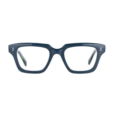 Rectangle Blue Eyeglasses
