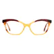 Cat-eye Brown/Yellow Eyeglasses