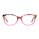 Rectangle Tortoiseshell/Pink Eyeglasses