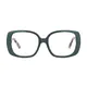 Square Dark Green Eyeglasses