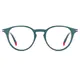 Oval Dark Green Eyeglasses