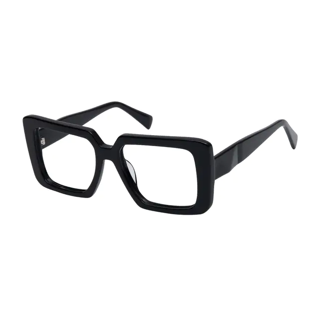 Square Black Eyeglasses