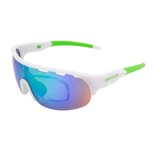 Rectangle White Sport Eyeglasses