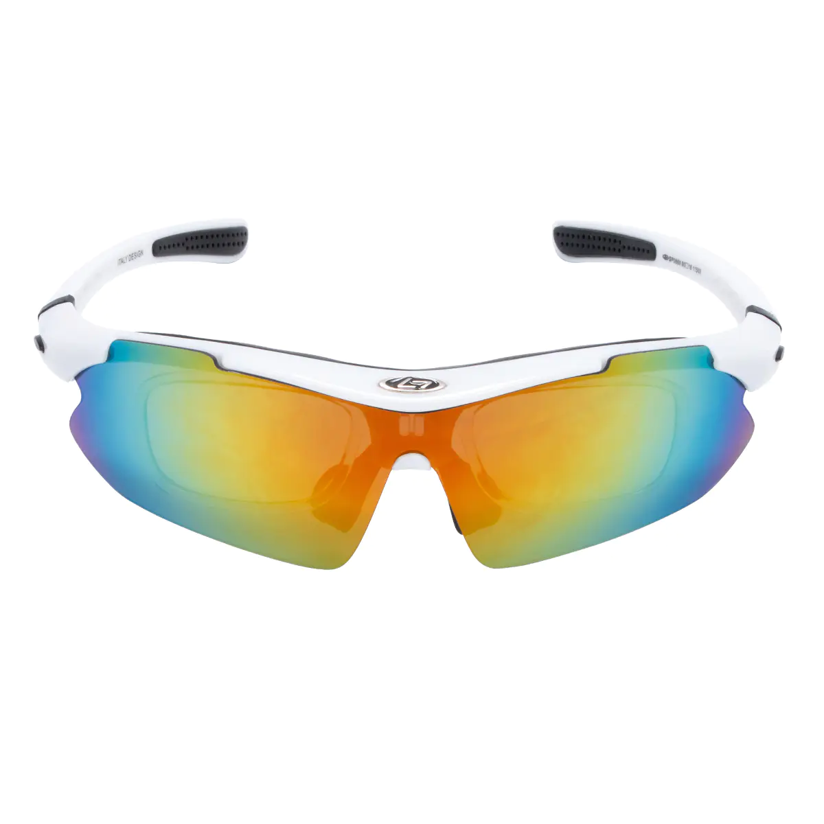 Rectangle White Sport Eyeglasses