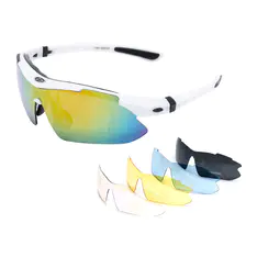 Rectangle White Sport Eyeglasses