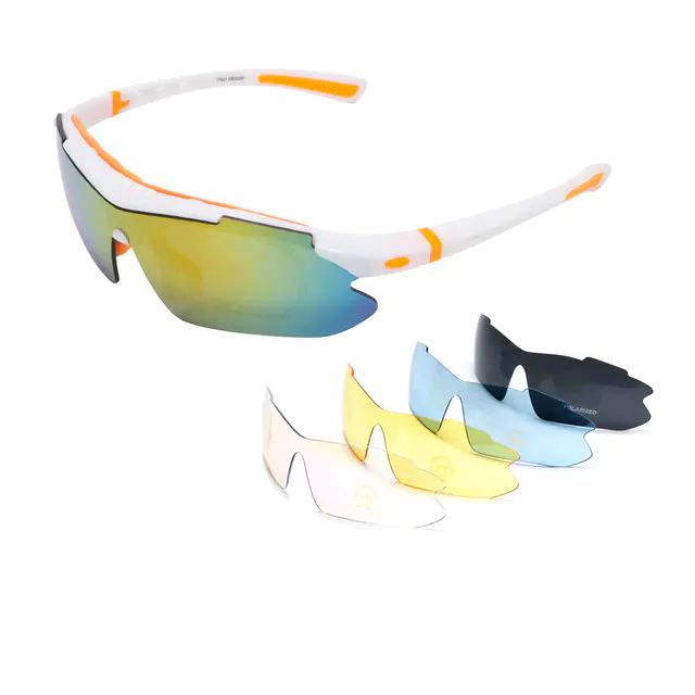 Rectangle Orange Sport Eyeglasses