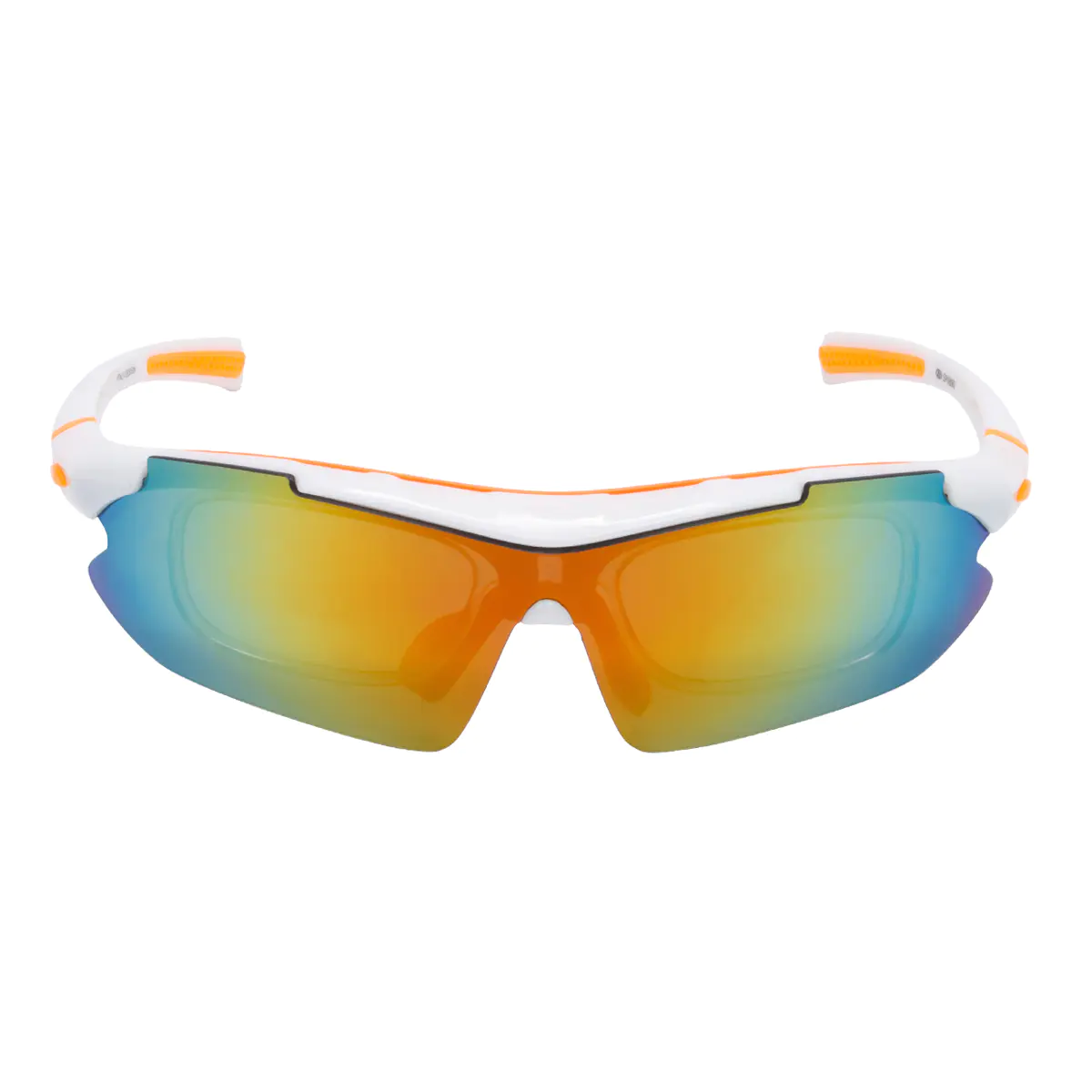 Rectangle Orange Sport Eyeglasses