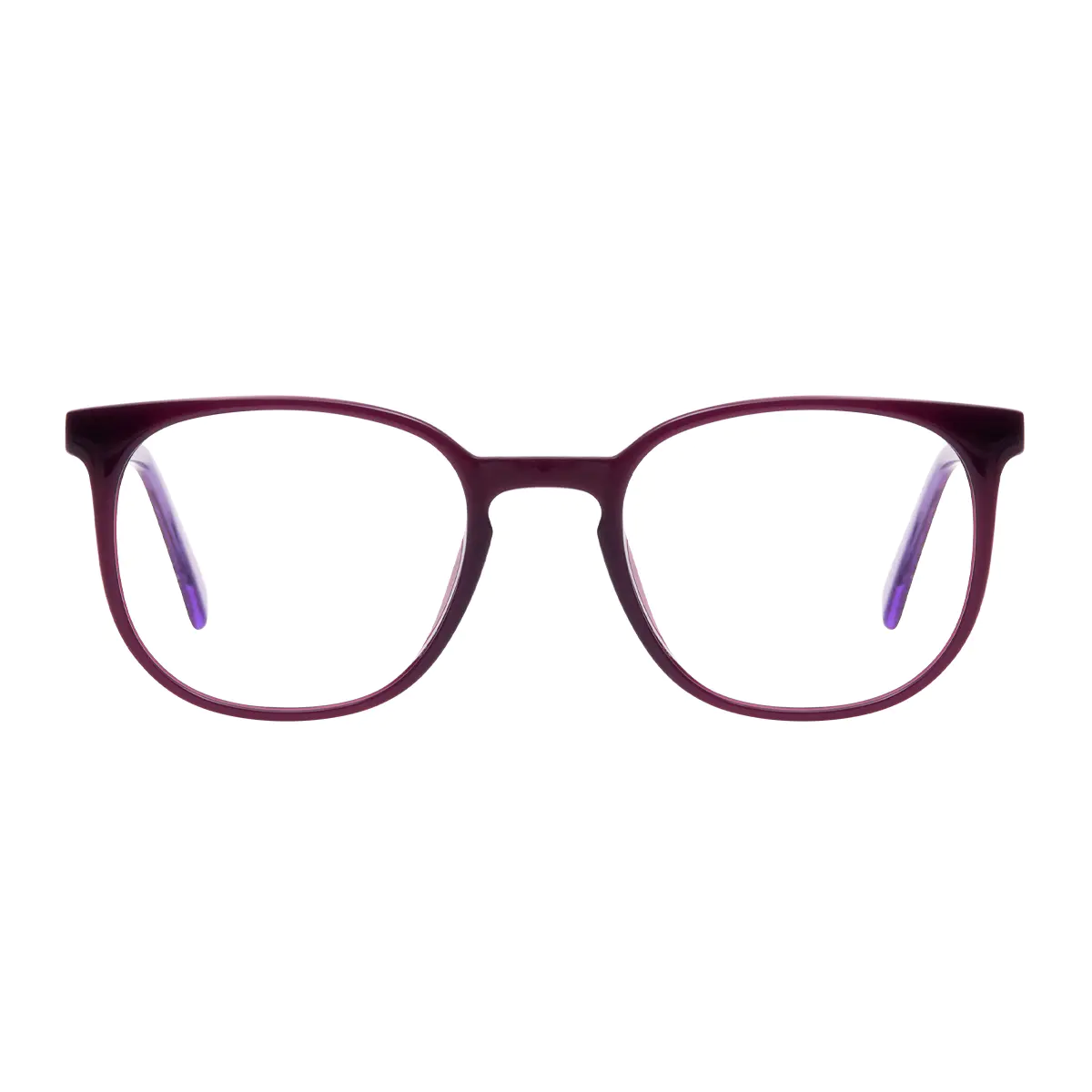 Round Purple Eyeglasses