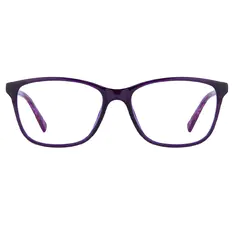Rectangle Purple Eyeglasses