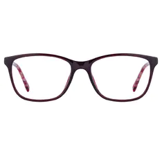 Rectangle Brown Eyeglasses