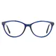 Oval Blue Eyeglasses