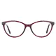 Oval Red Eyeglasses