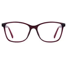 Square Red Eyeglasses