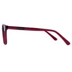 Square Red Eyeglasses