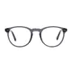 Round Transparent Gray Eyeglasses