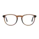 Round Transparent Brown Eyeglasses