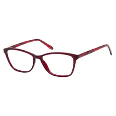 Rectangle Red Eyeglasses