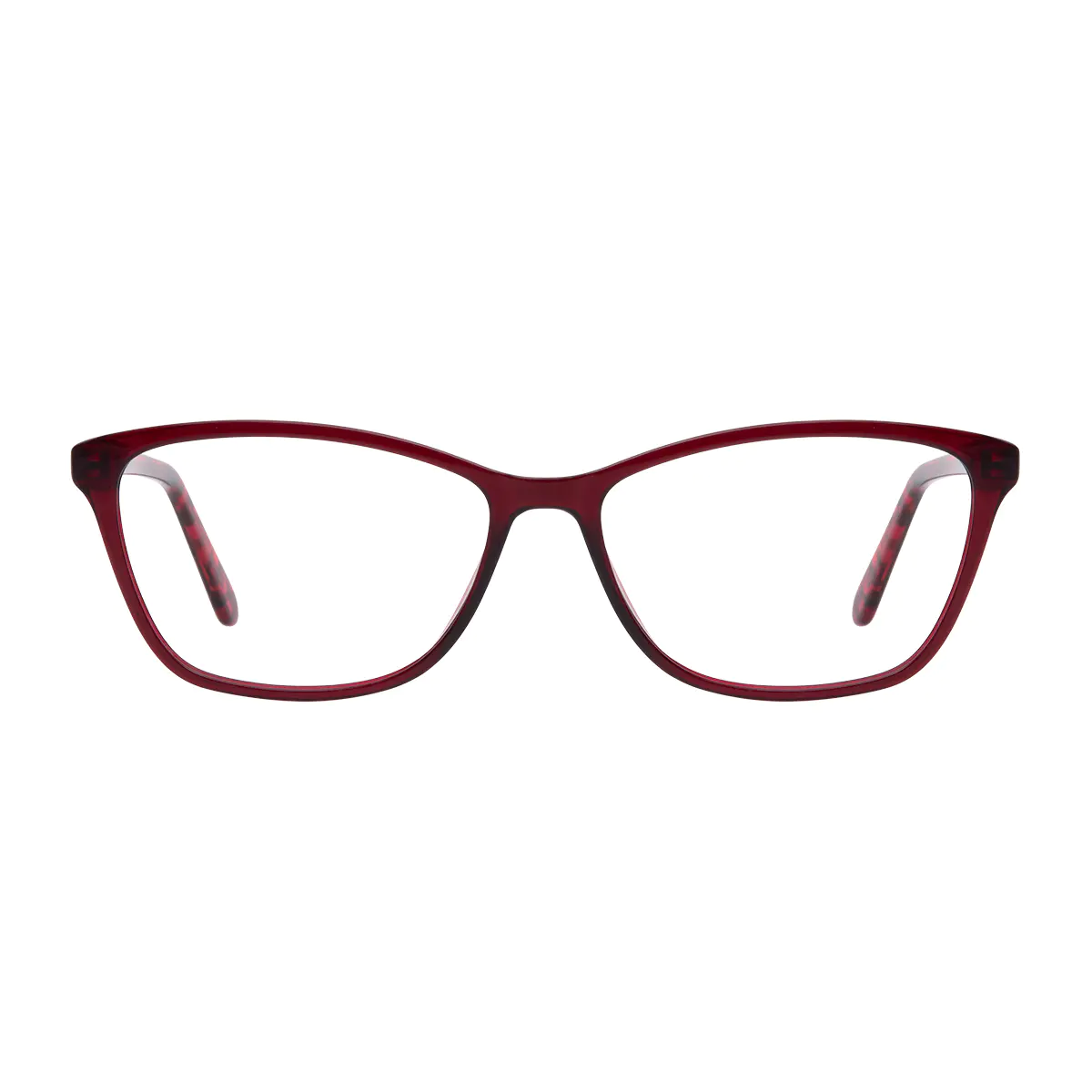 Rectangle Red Eyeglasses