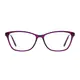Rectangle Purple Eyeglasses