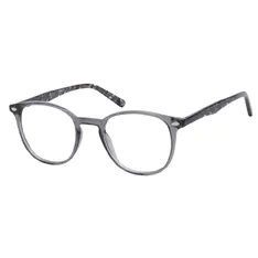 Round Gray Eyeglasses