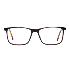 Rectangle Brown Eyeglasses