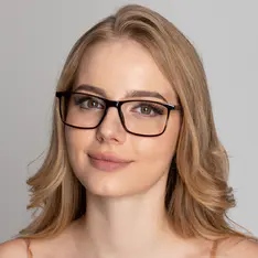 Rectangle Brown Eyeglasses