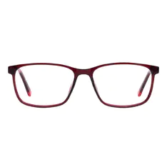 Rectangle Red Eyeglasses