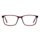 Rectangle Red Eyeglasses