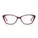 Oval Red Eyeglasses