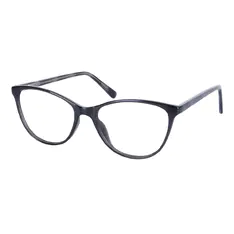 Oval Gray Eyeglasses