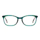 Oval Green Eyeglasses