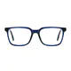 Rectangle Blue Eyeglasses