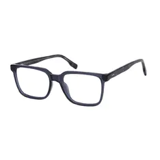 Rectangle Transparent Gray Eyeglasses