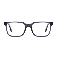 Rectangle Transparent Gray Eyeglasses