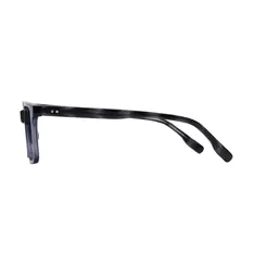Rectangle Transparent Gray Eyeglasses