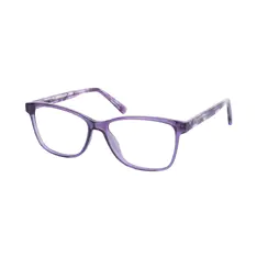 Square Transparent Purple Eyeglasses