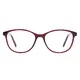 Oval Red Eyeglasses