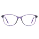 Oval Purple Eyeglasses